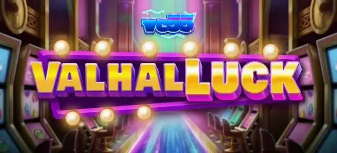 Tampilan visual slot ValhalLuck dengan tema aula mitologi Nordik